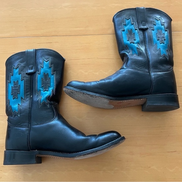 Wrangler Women’s Leather Cowgirl Boots - Picture 2 of 10